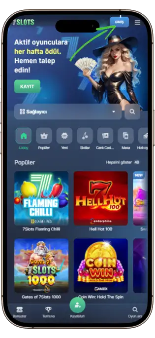 7 slot giriş