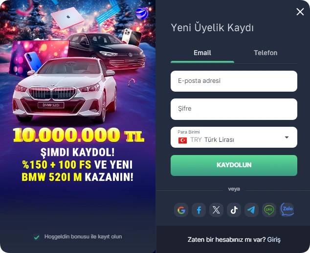 7slots siteye kayıt